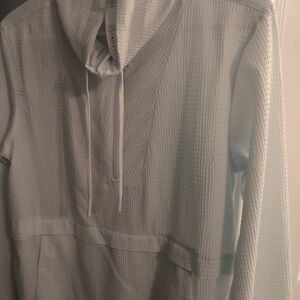 Lululemon Athletica Light Gray Hooded Jacket